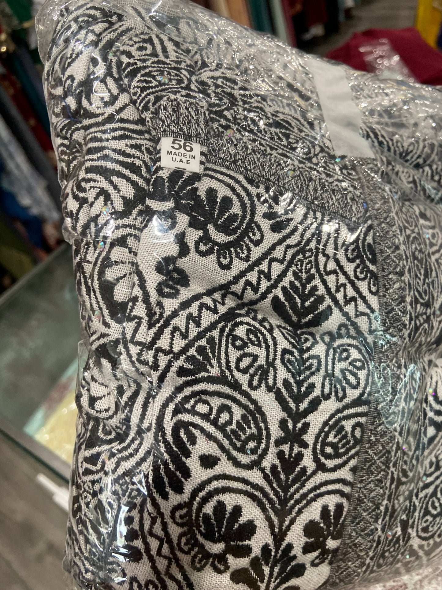 Paisley Open Pashmina Cashmere Abaya SIZE 56