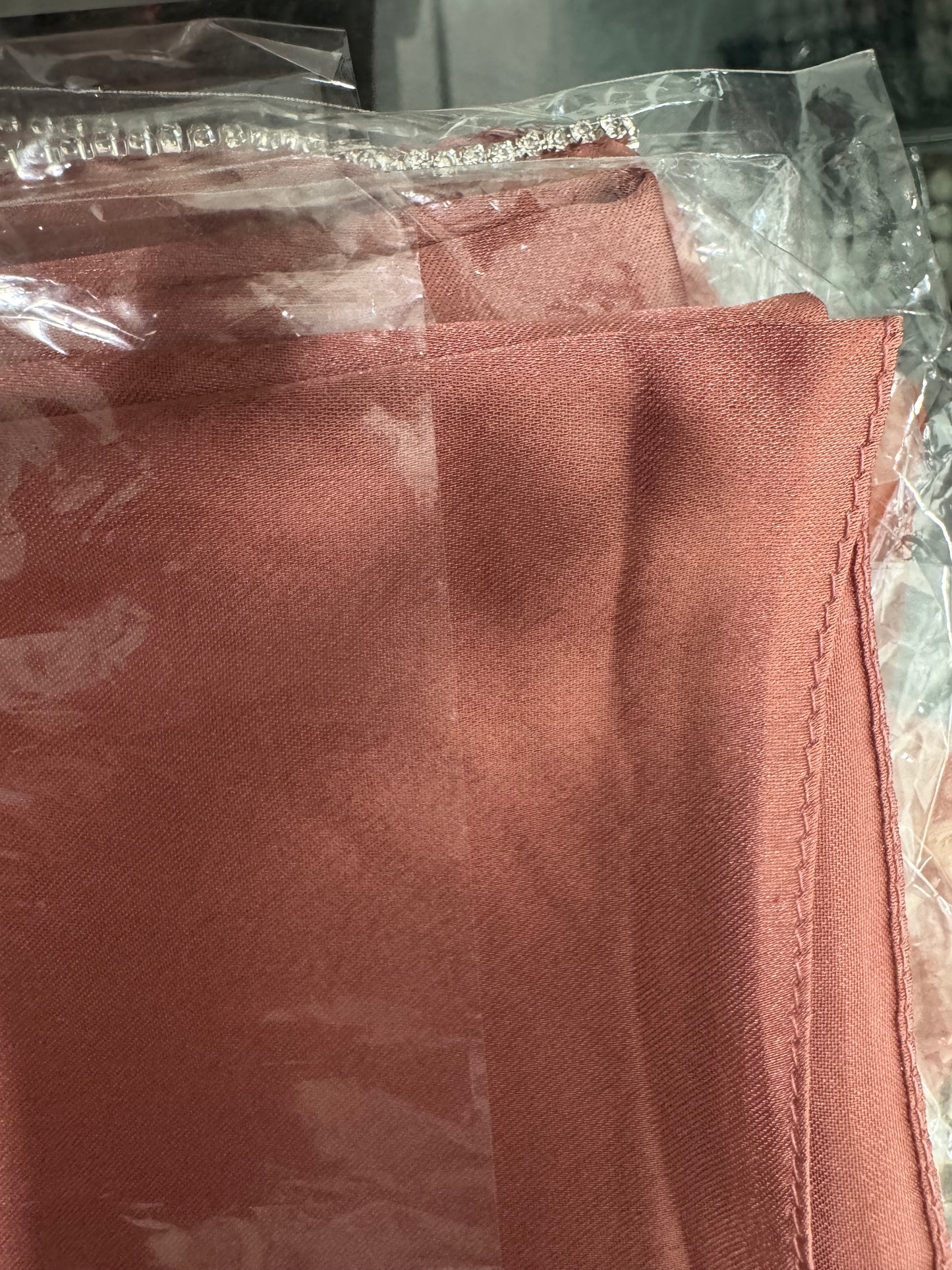 Satin Hijabs with pill at the end