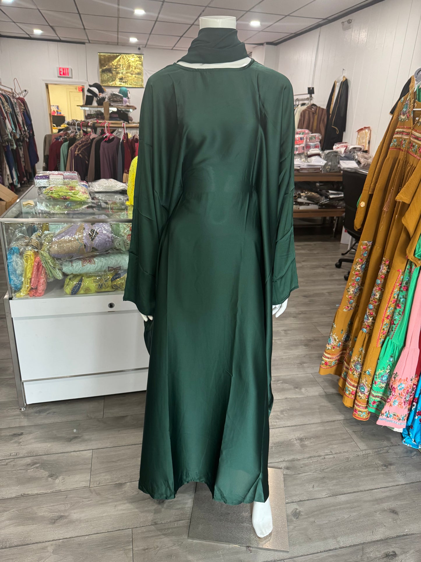 Luxury Pleated Satin Maxi Dress