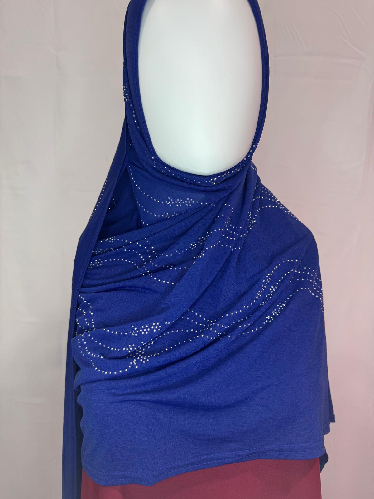 Jersey Hijab with Rhinestone Detailing