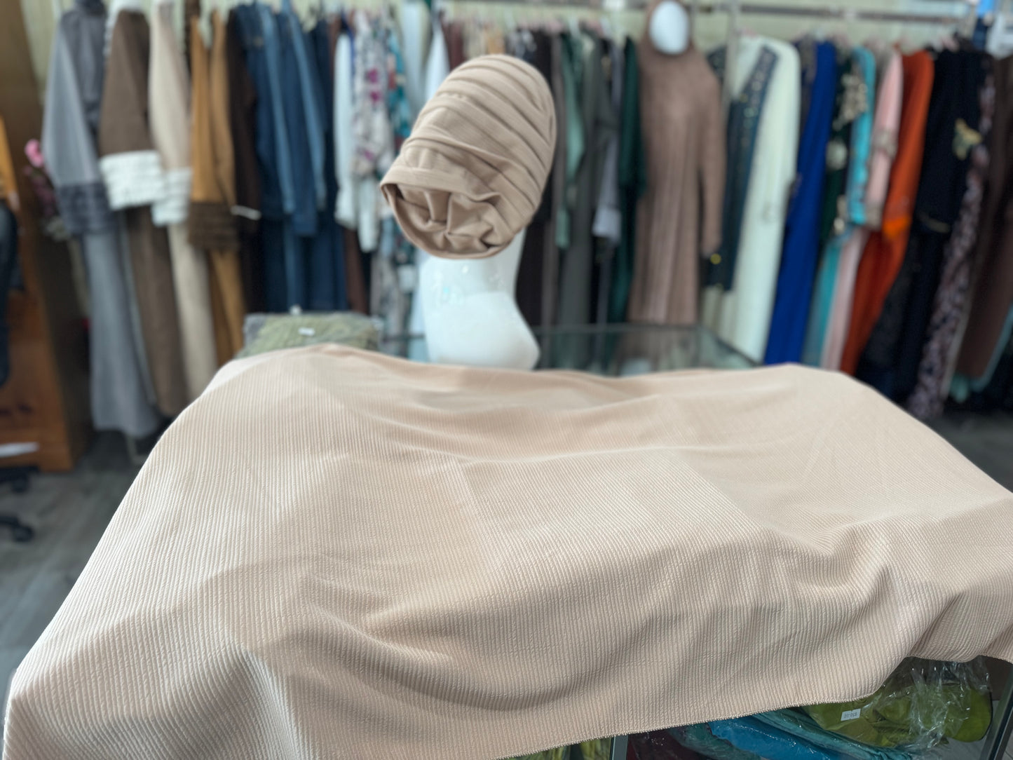 Winter Soft Ribbed Hijab