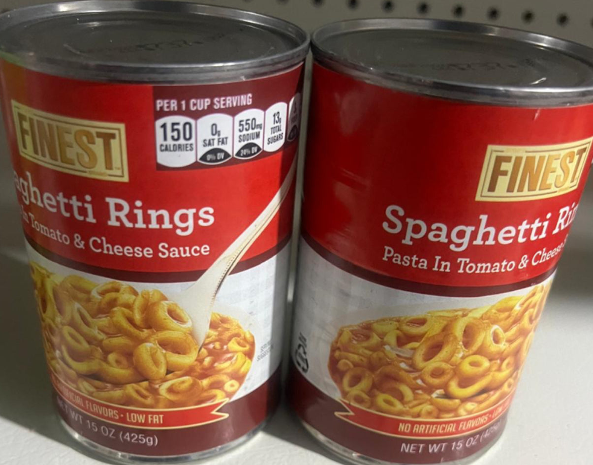 paghetti Rings, Canned