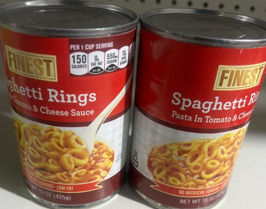 paghetti Rings, Canned