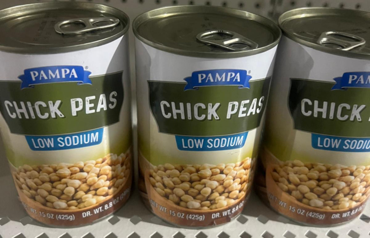 Pampa Low Sodium Chick Peas, 15oz each