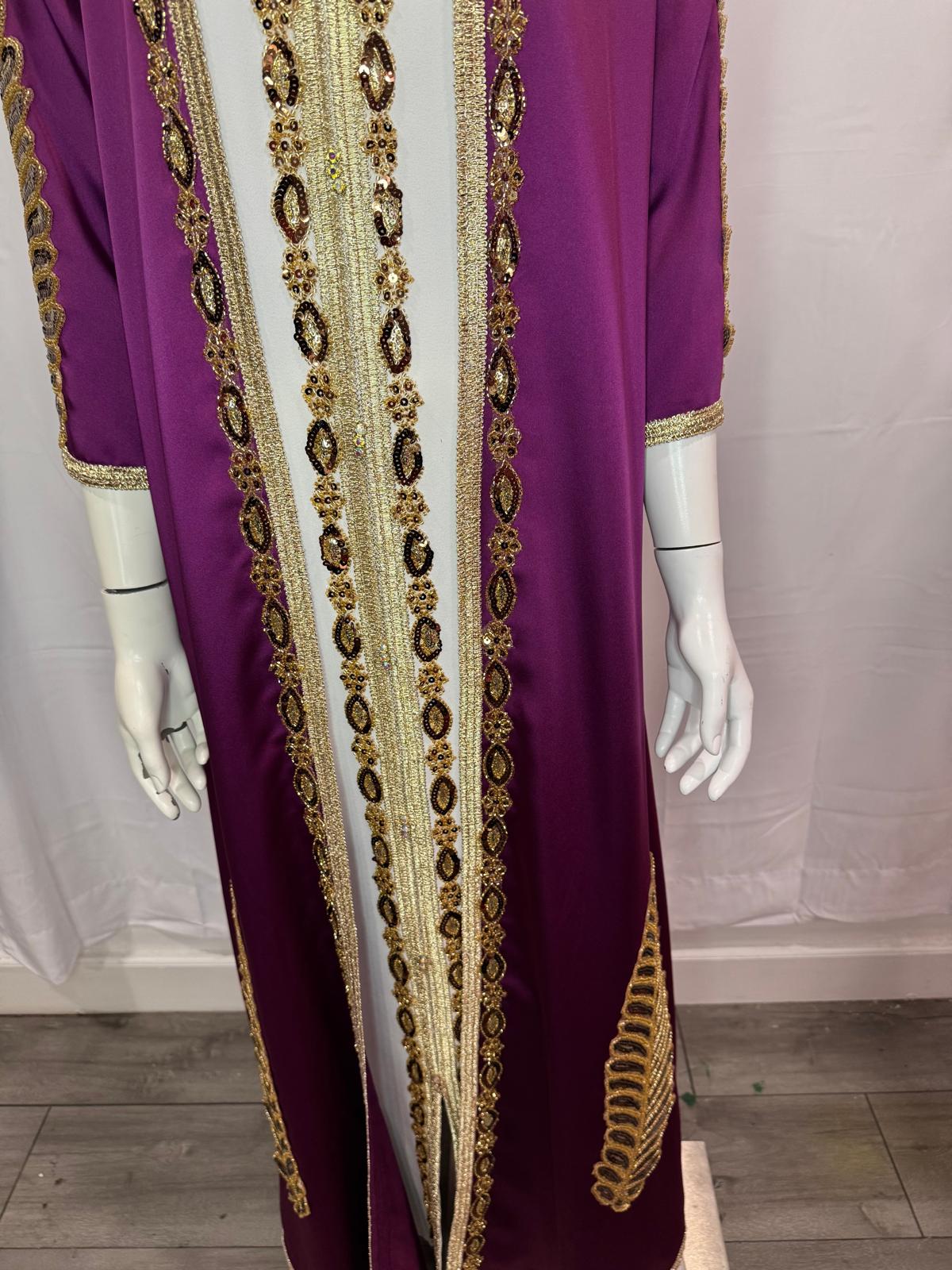 Purple Event Kaftan 2 pieces
