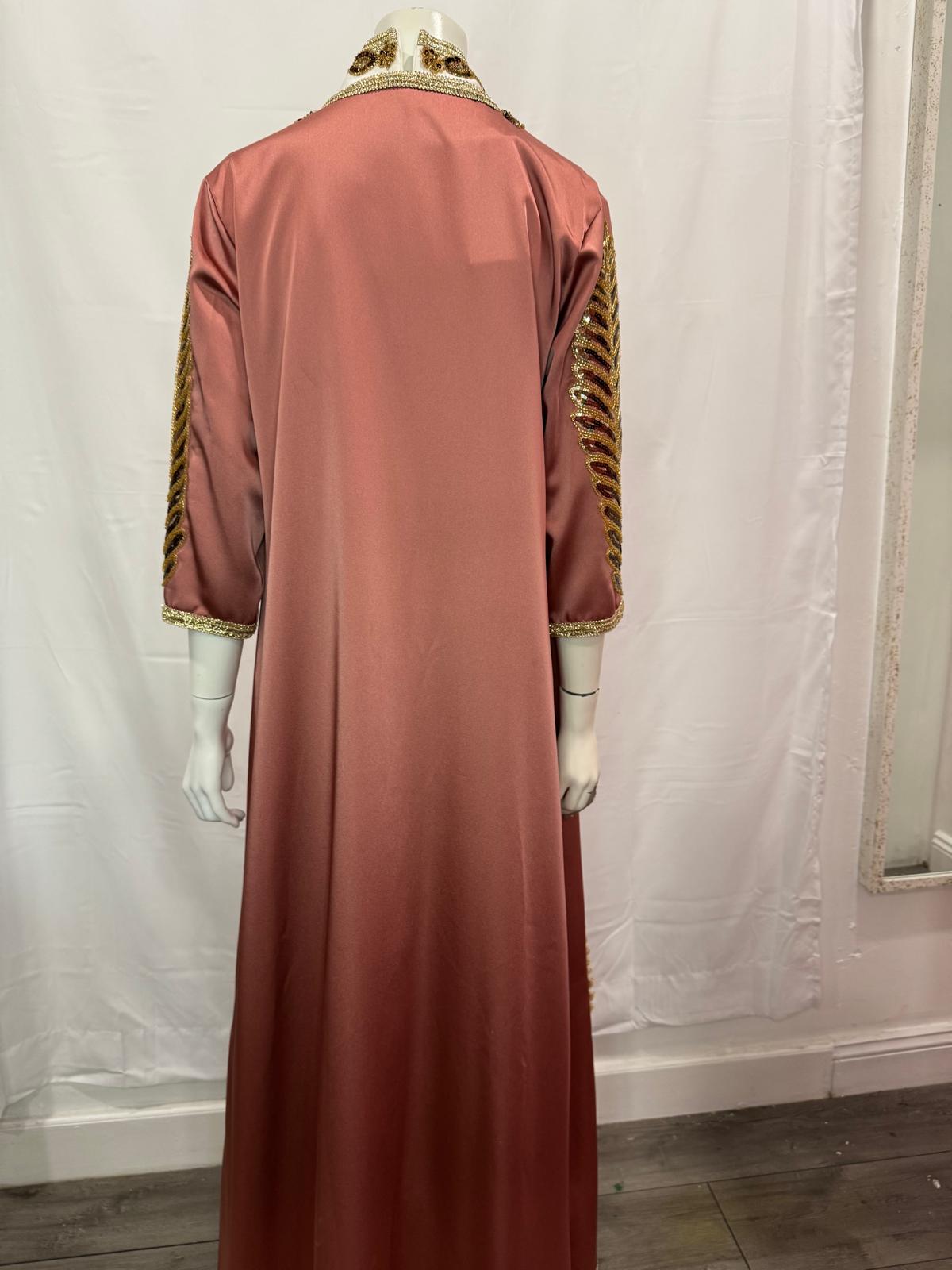 Orange Event Kaftan/Dress 2 pieces