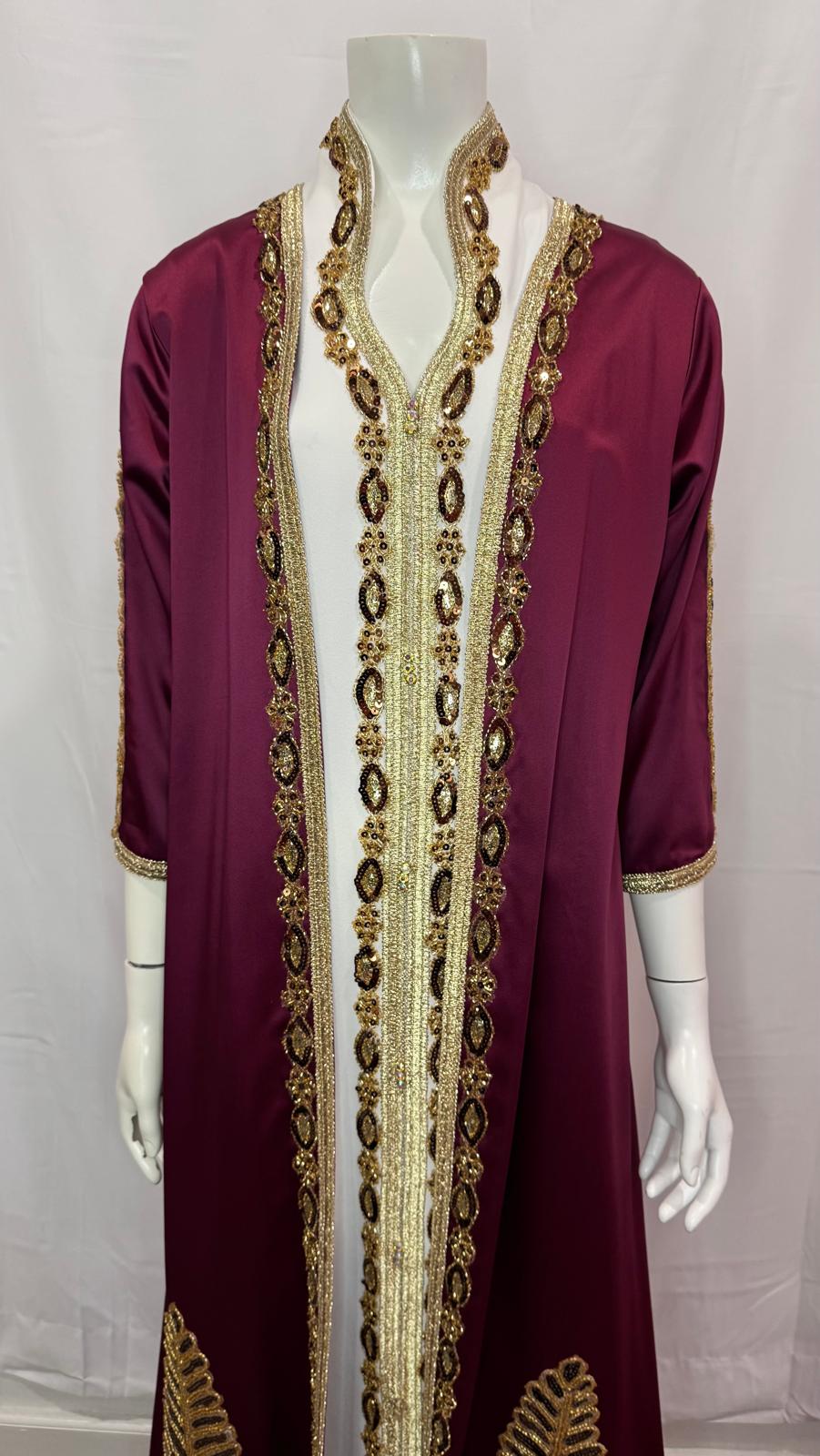 Purple Event Kaftan/Dress 2 pieces