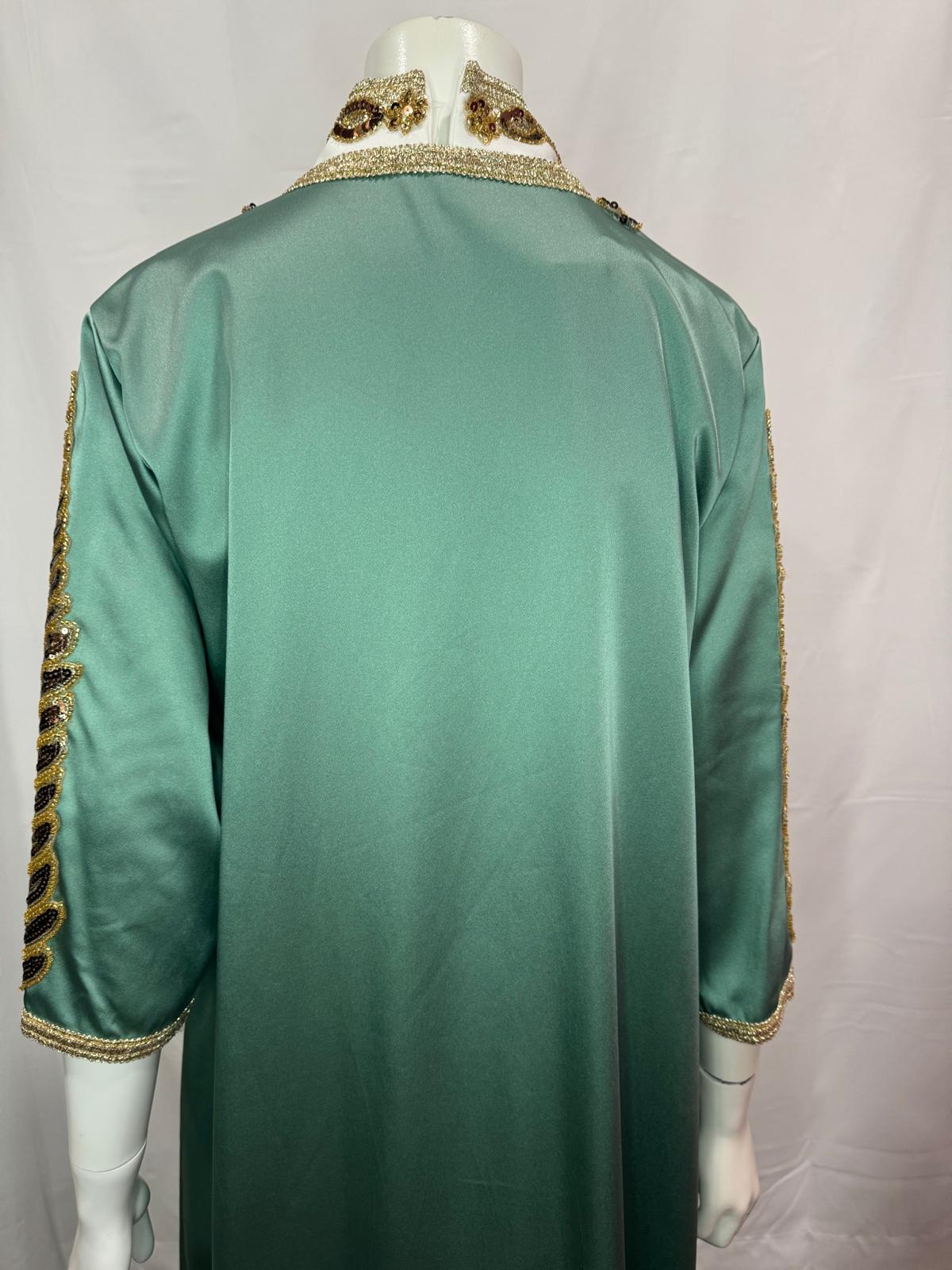 Green Purple Event Kaftan/Dress 2 pieces