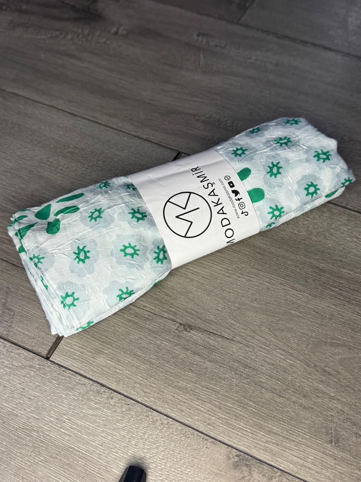 Earth-toned abstract Print Hijab from Turkey