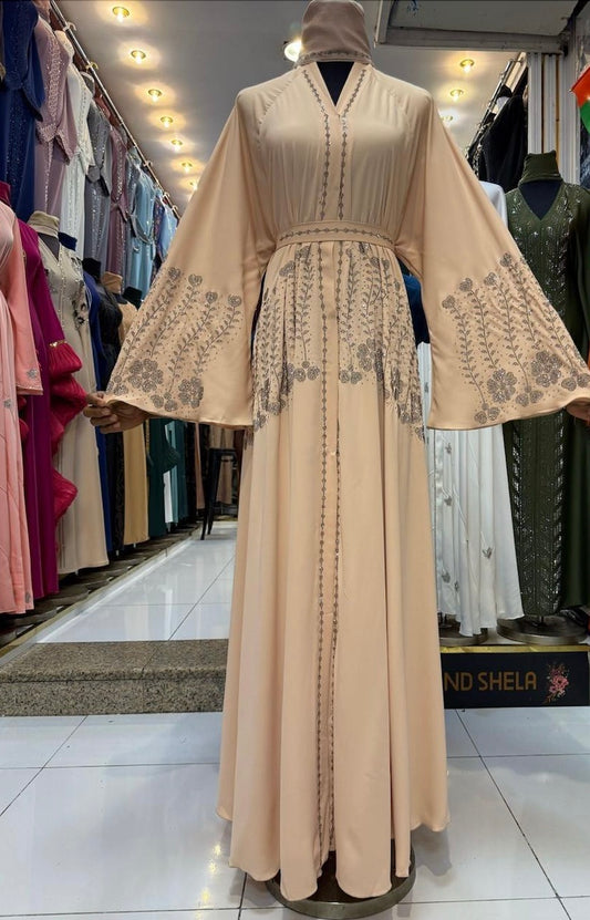Elegant Blush pink abaya