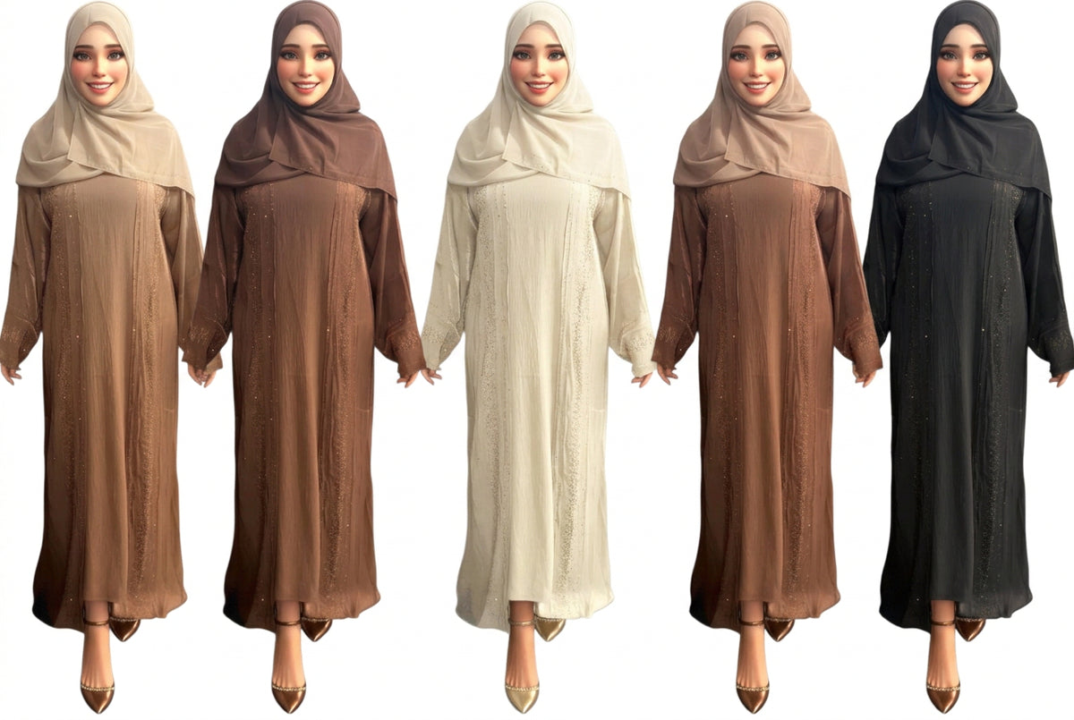 Two-Piece Embellished Abaya