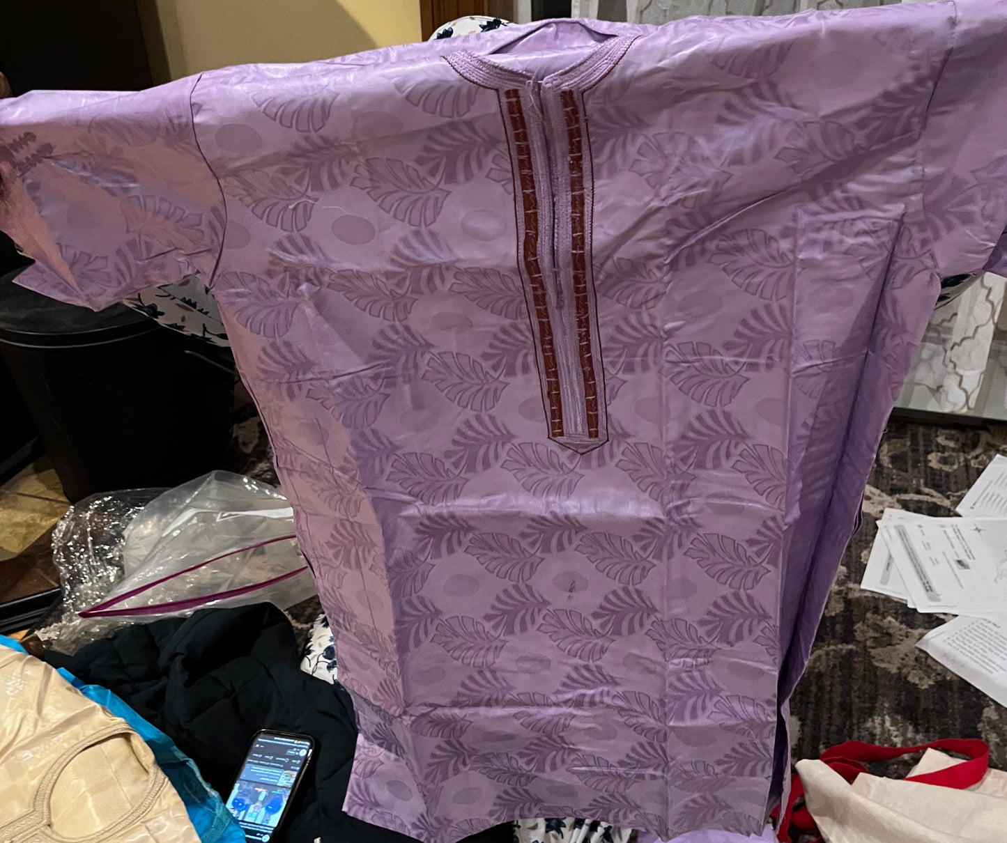 kids bazin with pants 7-11years image 3