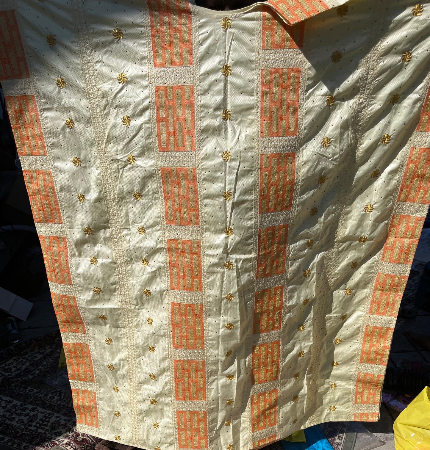 Bazin dress with scarf only image 6
