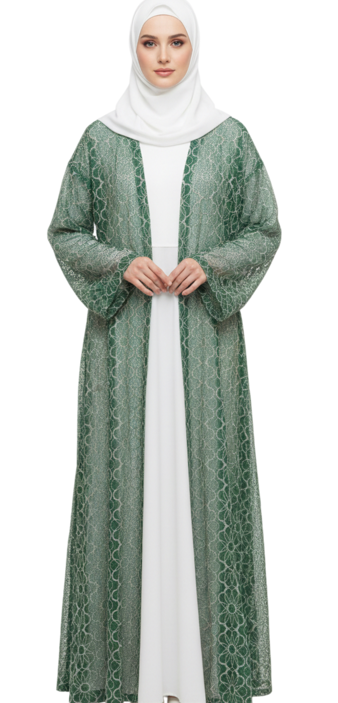 2 Pieces Dentel Green