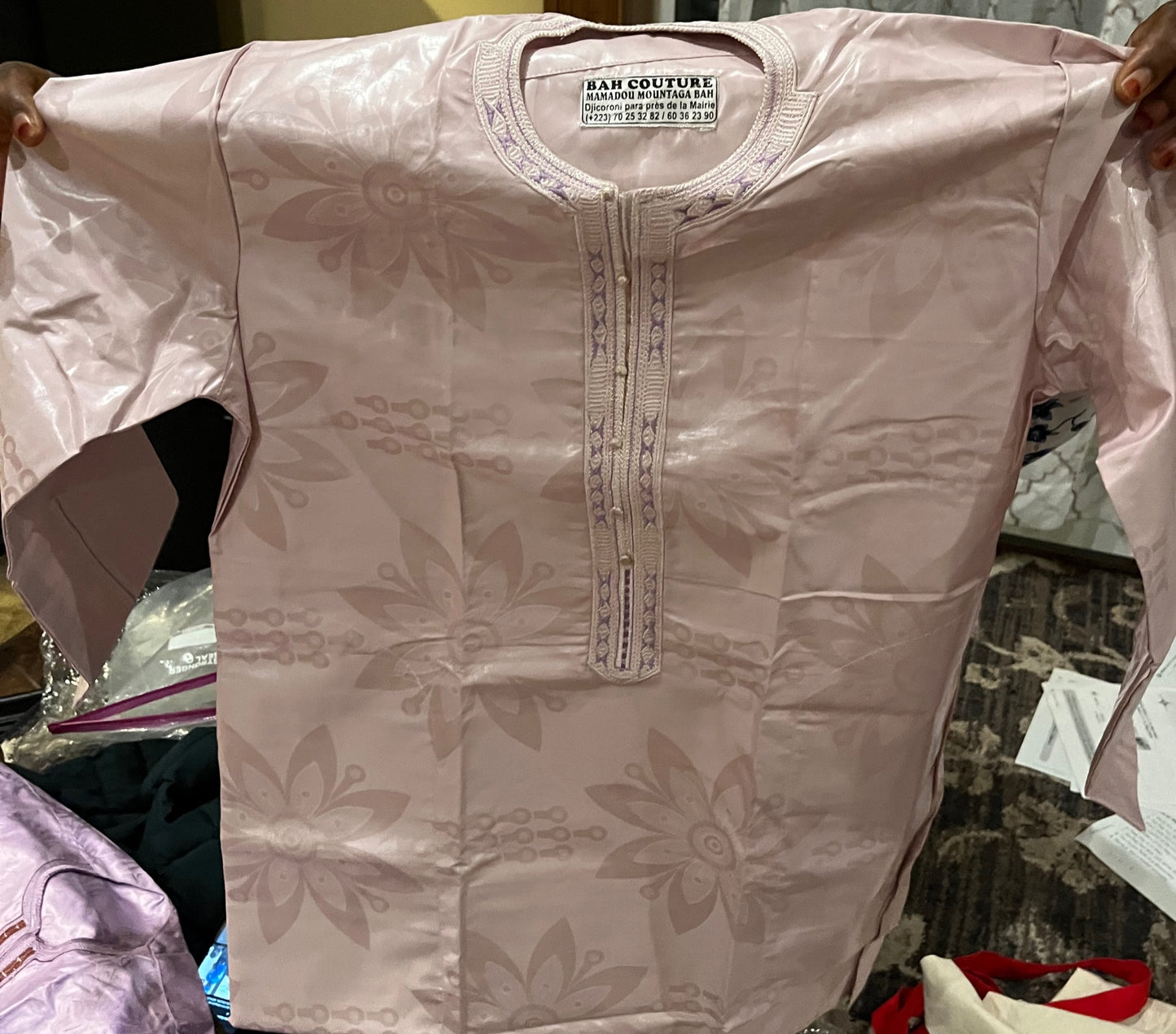 kids bazin with pants 7-11years image 6