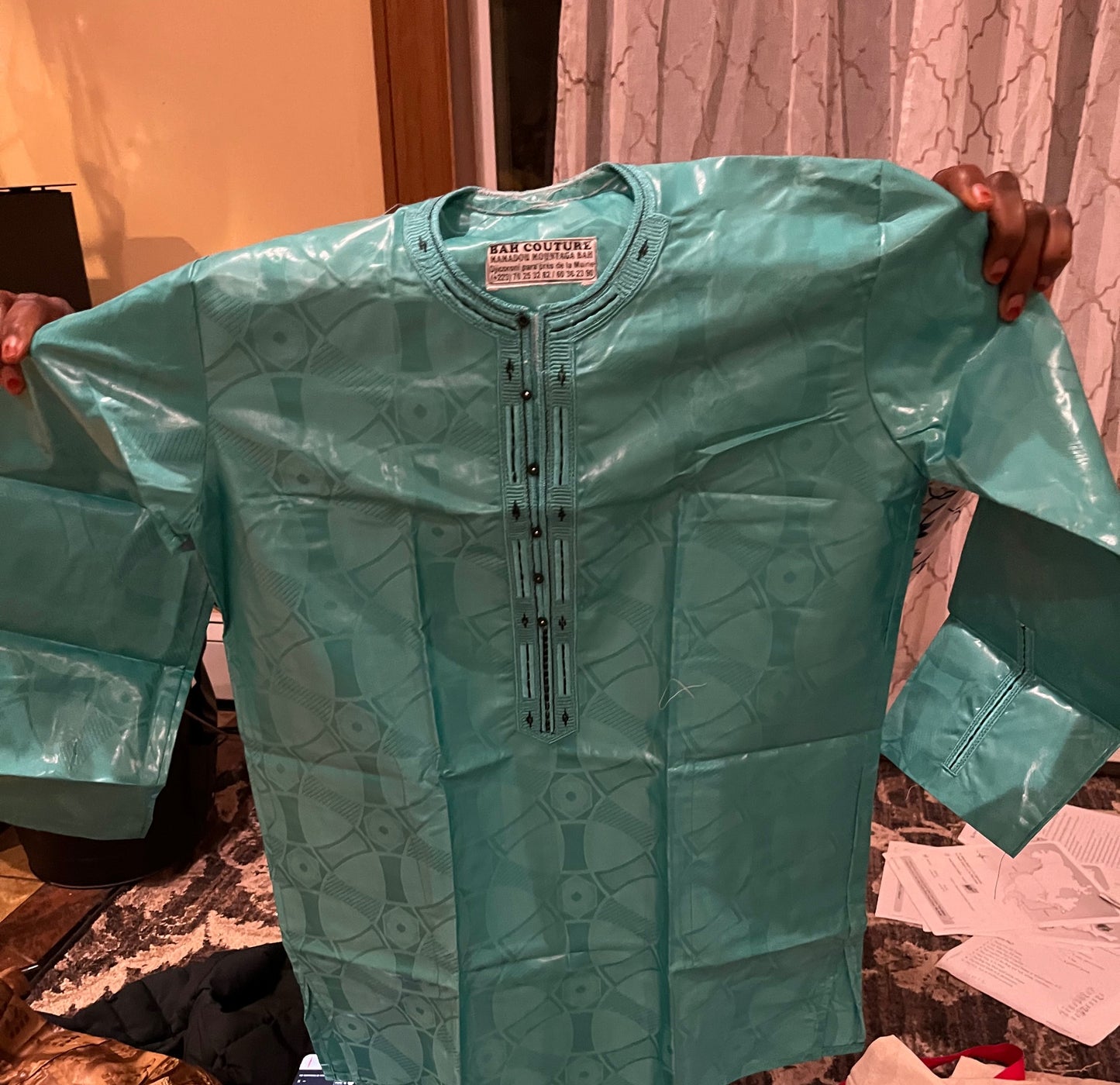 kids bazin with pants 7-11years image 4