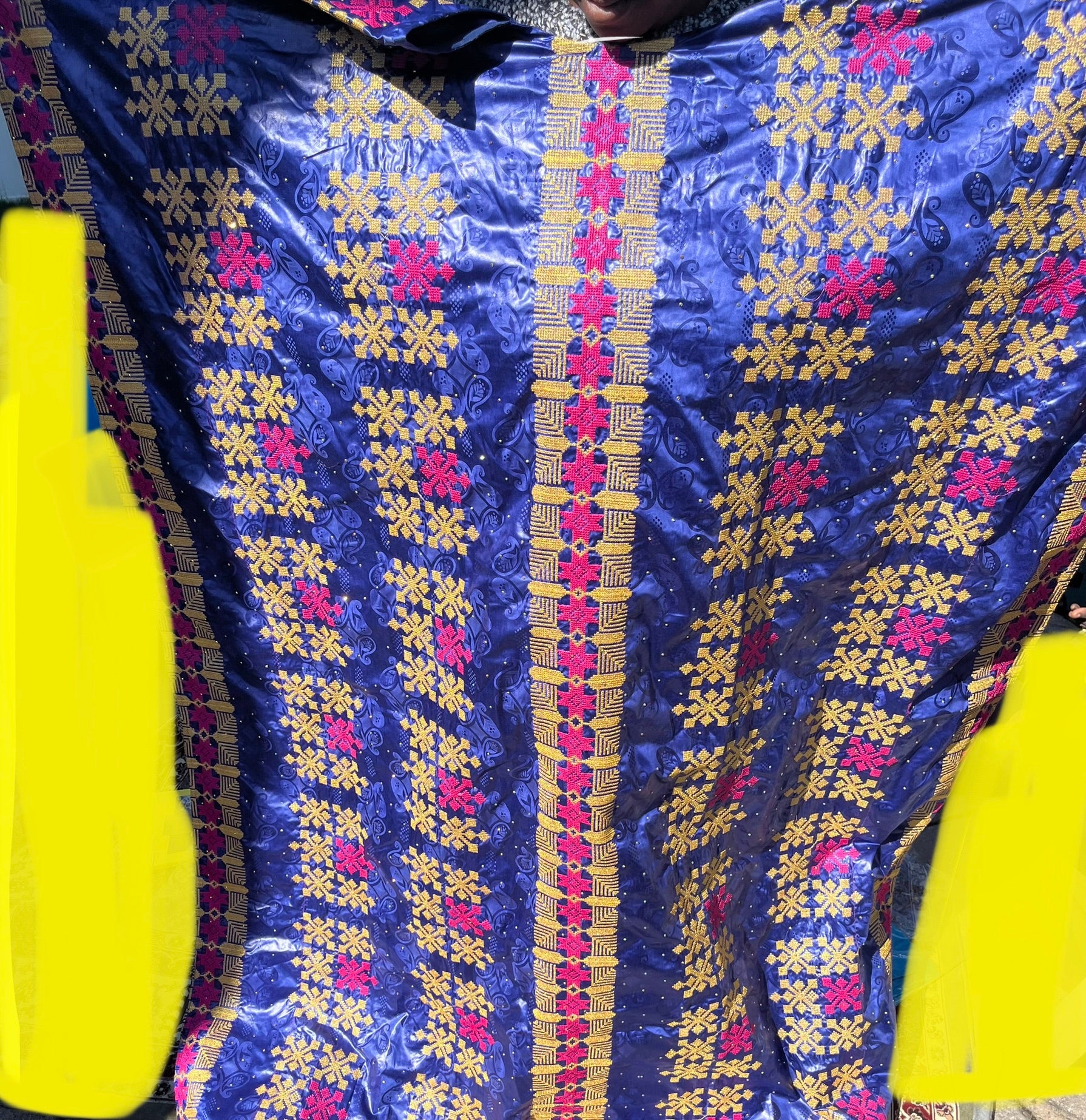 Bazin dress with scarf  only image 4
