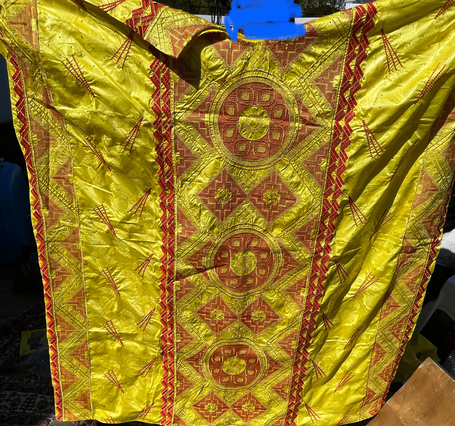 Bazin dress with scarf  only image 5