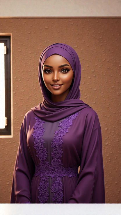 Azure Seraphine Abaya