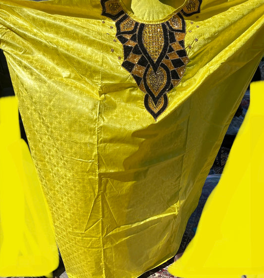 Bazin dress with scarf  only image 0