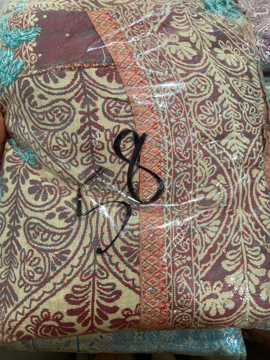 Paisley Open Pashmina Cashmere Abaya SIZE 58