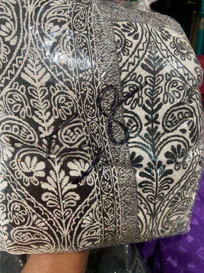 Paisley Open Pashmina Cashmere Abaya SIZE 58