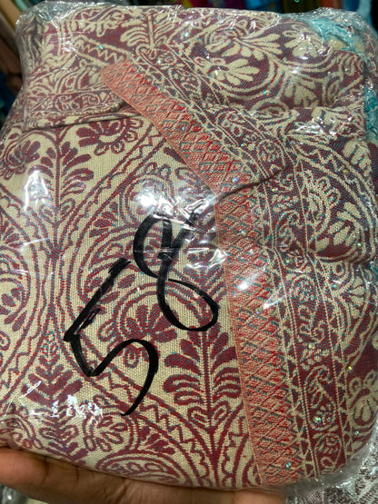 Paisley Open Pashmina Cashmere Abaya SIZE 58