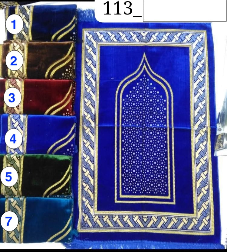 Sapphire Mihrab Luxury Prayer Mat