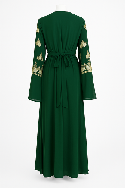 Elegant full-length kaftan dress