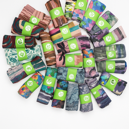 Earth-toned abstract Print Hijab from Turkey