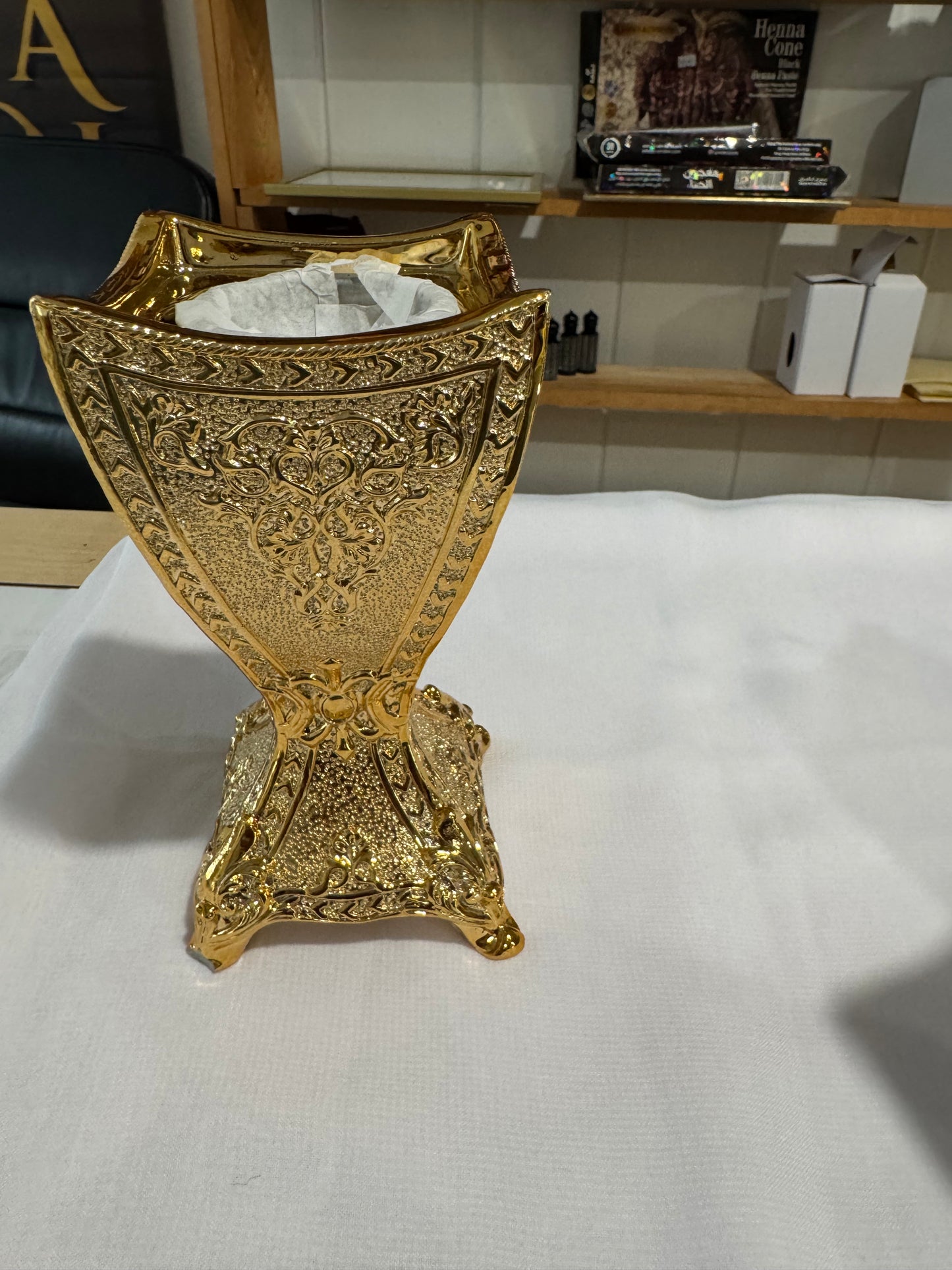 Gold Incense Burner - Bakhoor Insence Holder