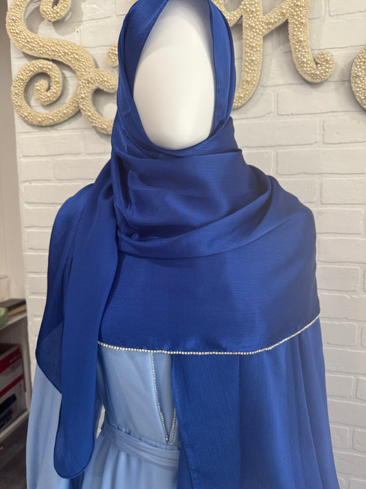 Satin  Hijabs with pill at the end
