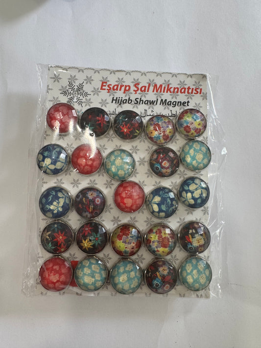 Classic Turkish  Round Magnet large Pin