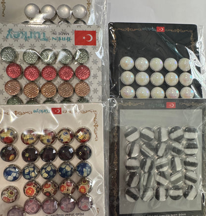 Turkish  Round Magnet Small Pin
