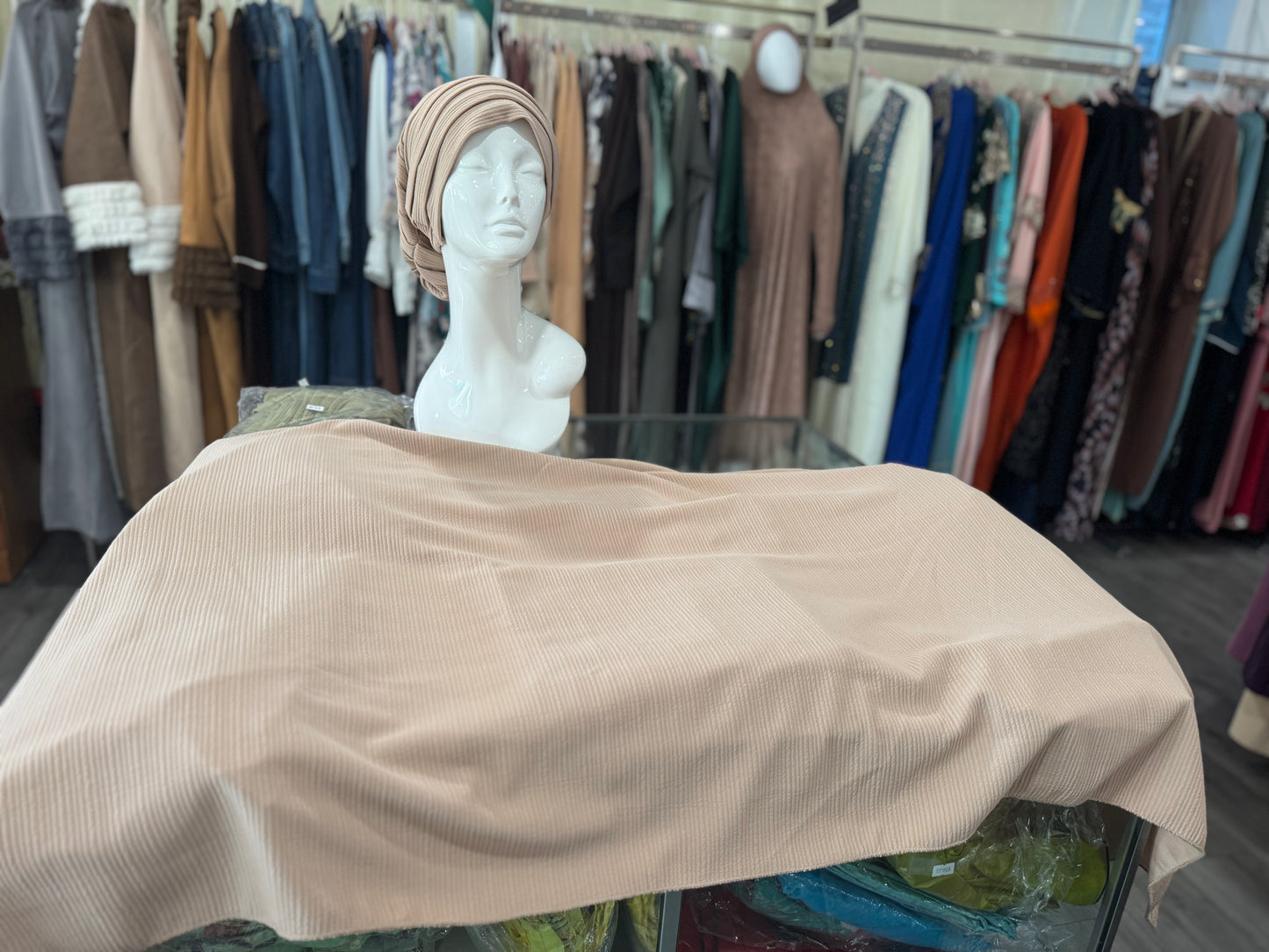 Winter Soft Ribbed Hijab