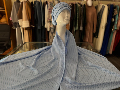 Winter Glow Embellished Hijab:  Cozy Sparkle Dotted Hijab
