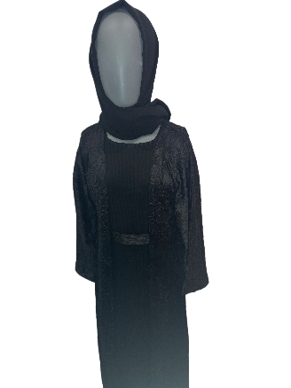 Two-Piece Open Abaya