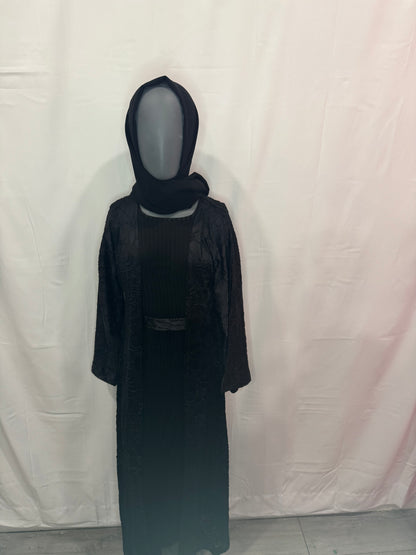 Two-Piece Open Abaya