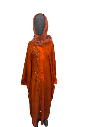 Sunset Radiance butterfly Abaya