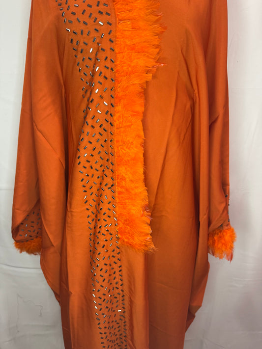 Sunset Radiance butterfly Abaya