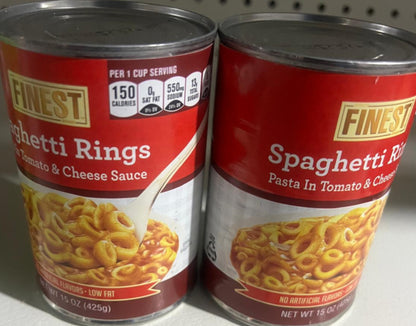 paghetti Rings, Canned