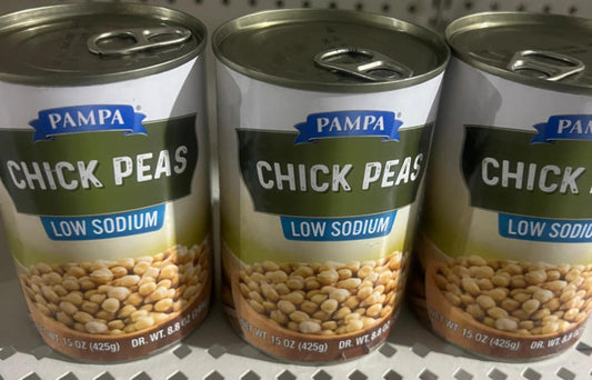 Pampa Low Sodium Chick Peas, 15oz each