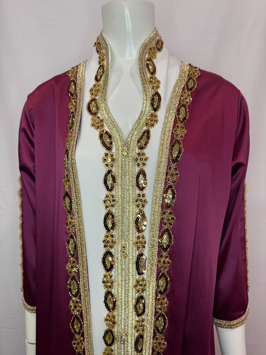 Purple Event Kaftan/Dress 2 pieces