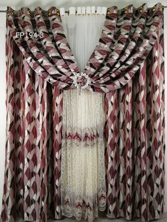 Royal Double Layered Curtains