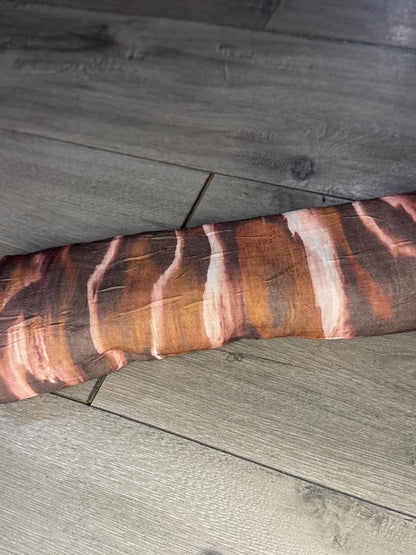Earth-toned abstract Print Hijab from Turkey