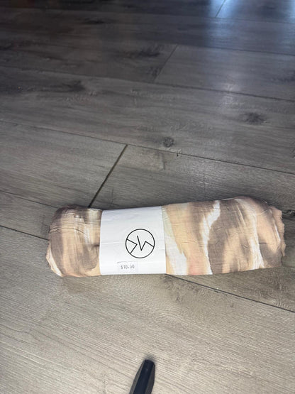Earth-toned abstract Print Hijab from Turkey