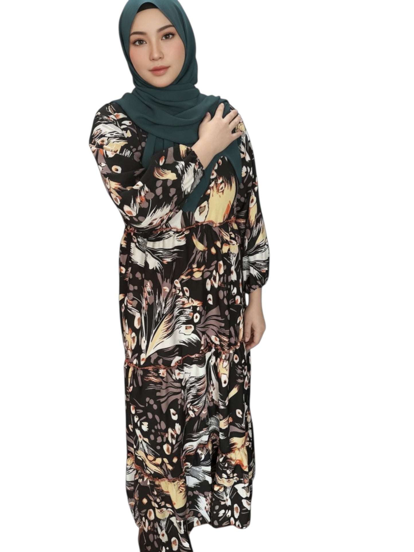 Noor Bloom Elegance Dress and in Max Size