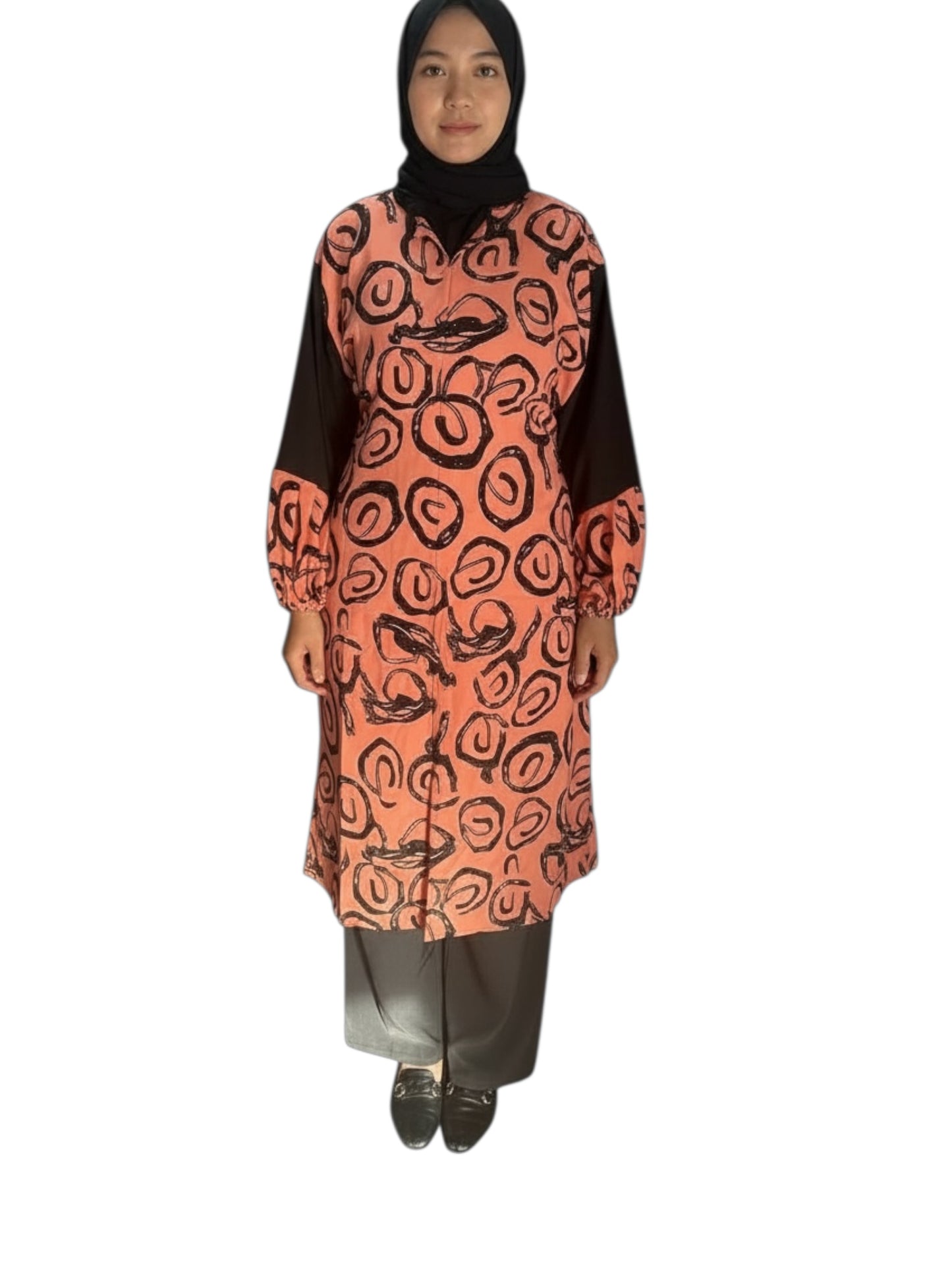 Saffron Noir Printed Tunic Set
