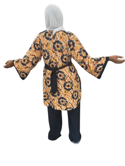 Sahara Bloom Luxe Tunic Set
