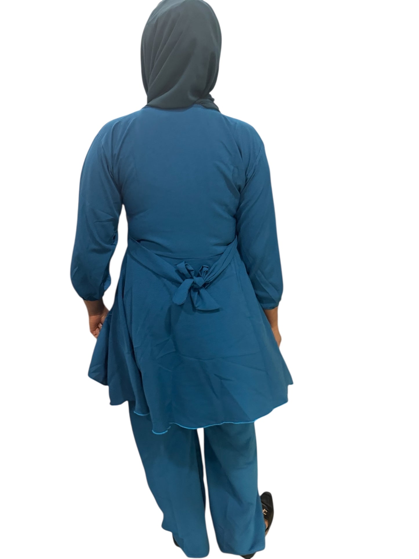 Azure Elegance Tunic Set